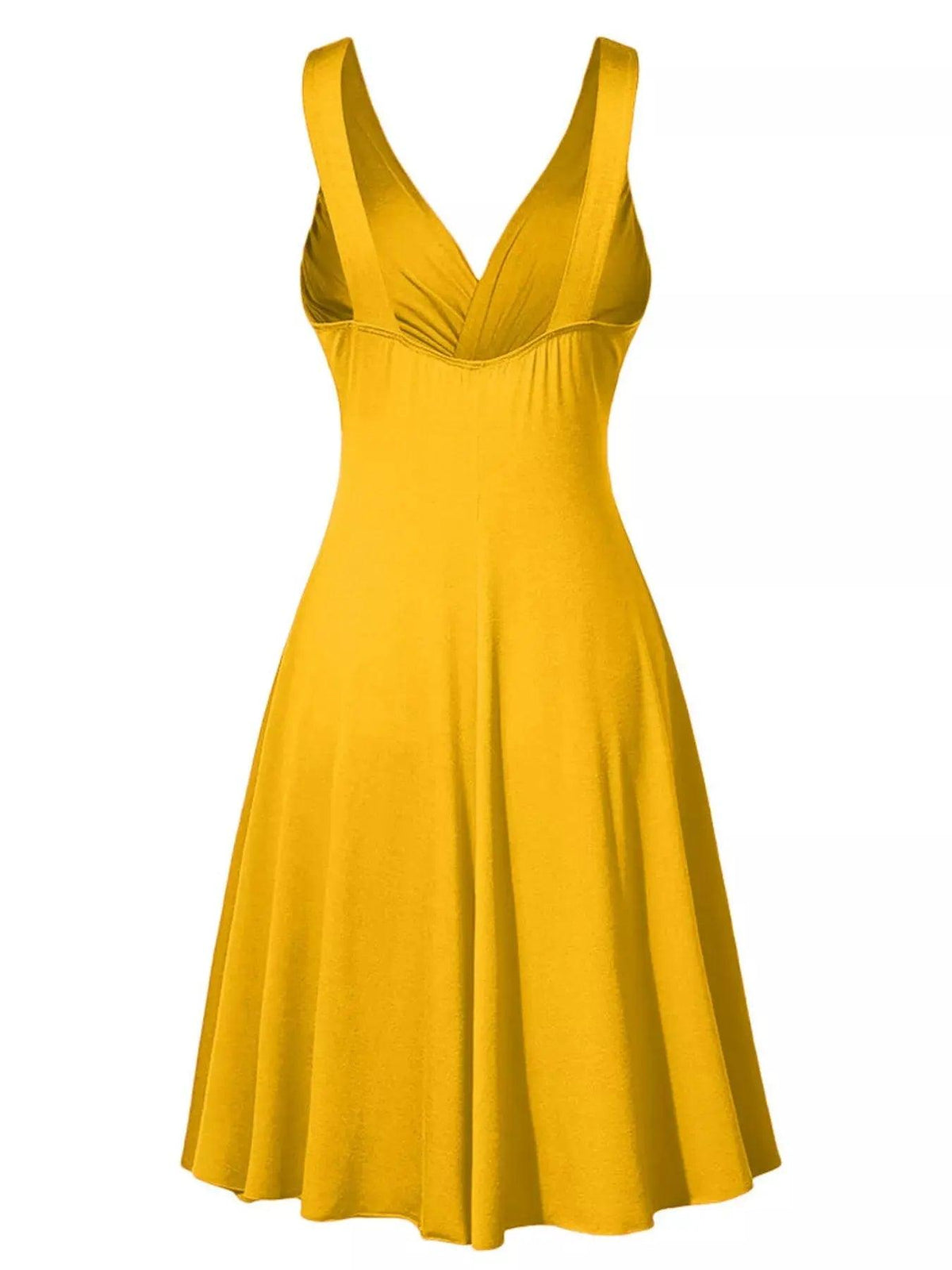 Full Size Twisted Sleeveless Ruched Waist A-Line Dress Plus Size Luxe Curves Plus Size Fashion