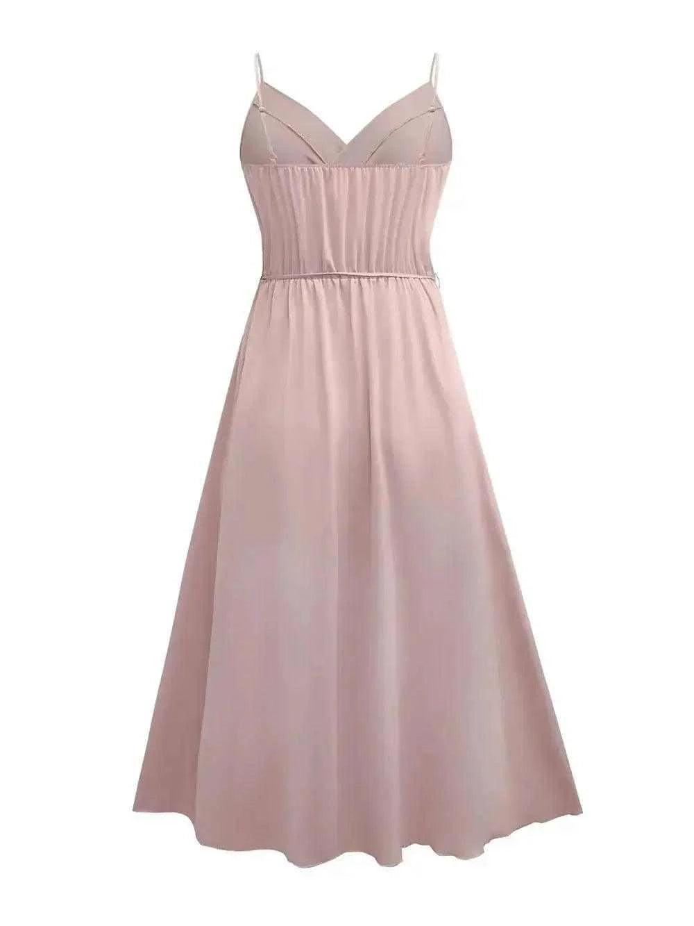Honey Tied Surplice Sleeveless Cami Dress Luxe Curves Plus Size Fashion