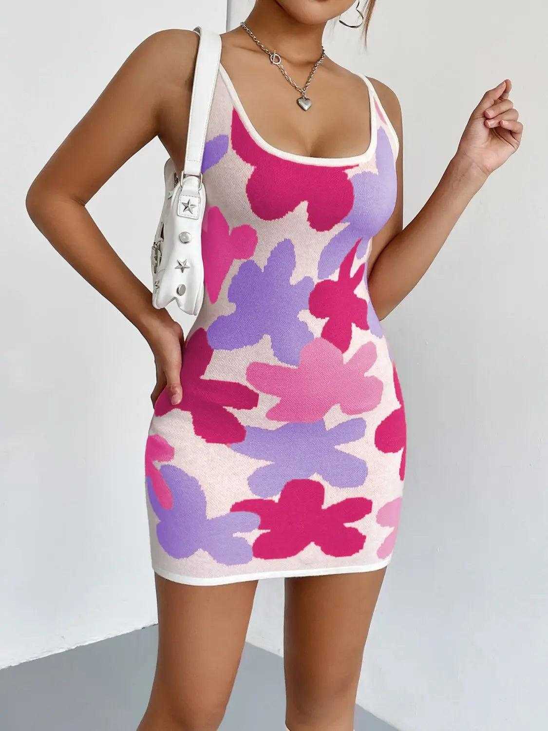 Spaghetti Strap Mini Dress Luxe Curves Plus Size Fashion