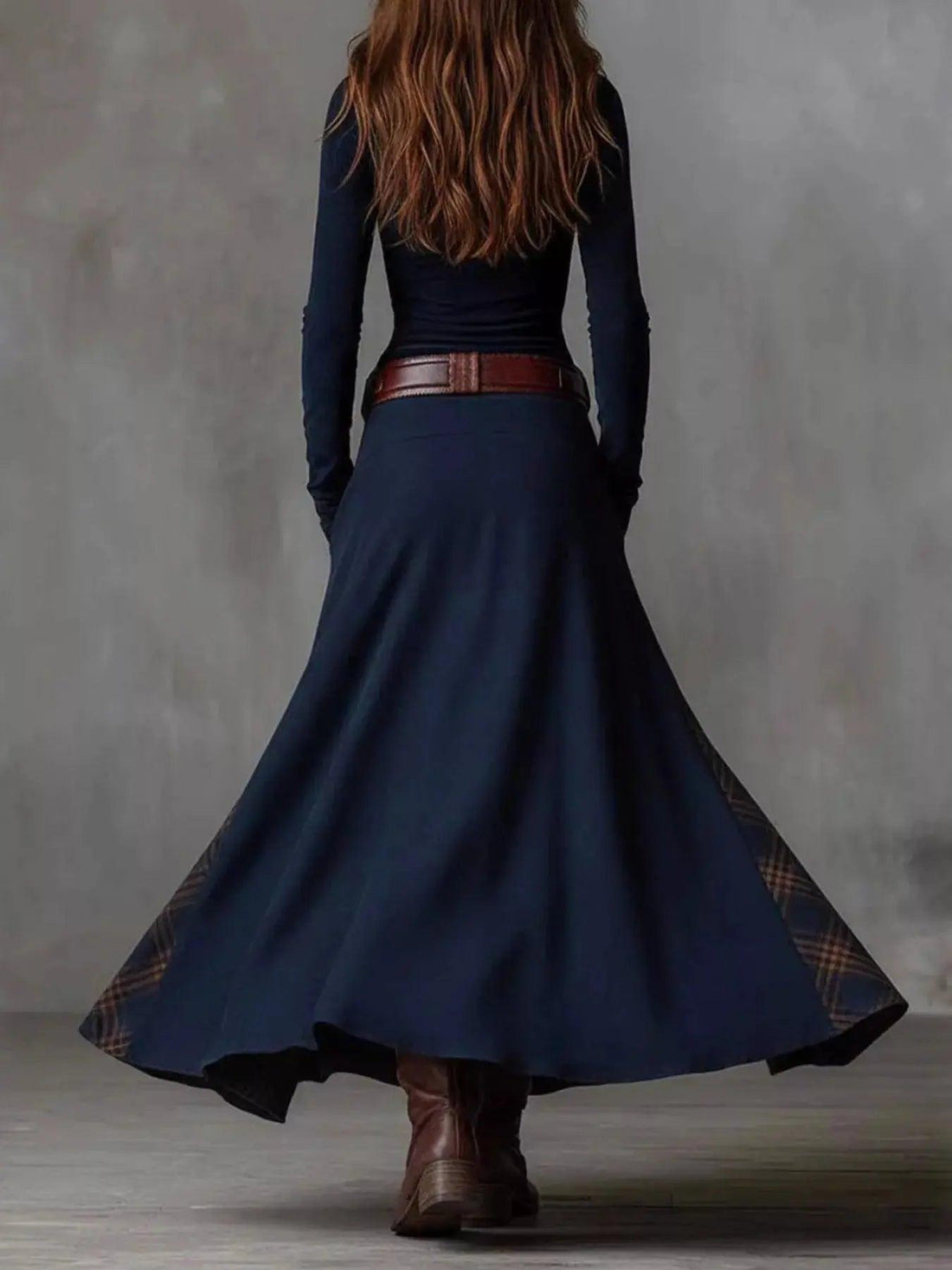 Full Size Button Front Plaid Patchwork Maxi Dress Plus Size Luxe Curves Plus Size Fashion