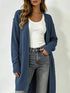 Full Size Open-Front Longline Knit Cardigan Plus Size Luxe Curves Plus Size Fashion
