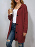 Full Size Casual Hooded Button-Down Knit Cardigan Plus Size Luxe Curves Plus Size Fashion