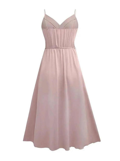 Honey Tied Surplice Sleeveless Cami Dress Luxe Curves Plus Size Fashion