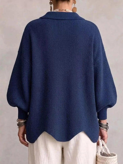 Full Size Gold Buttons Lantern Sleeve Cardigan Plus Size Luxe Curves Plus Size Fashion