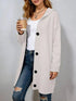 Full Size Casual Hooded Button-Down Knit Cardigan Plus Size Luxe Curves Plus Size Fashion