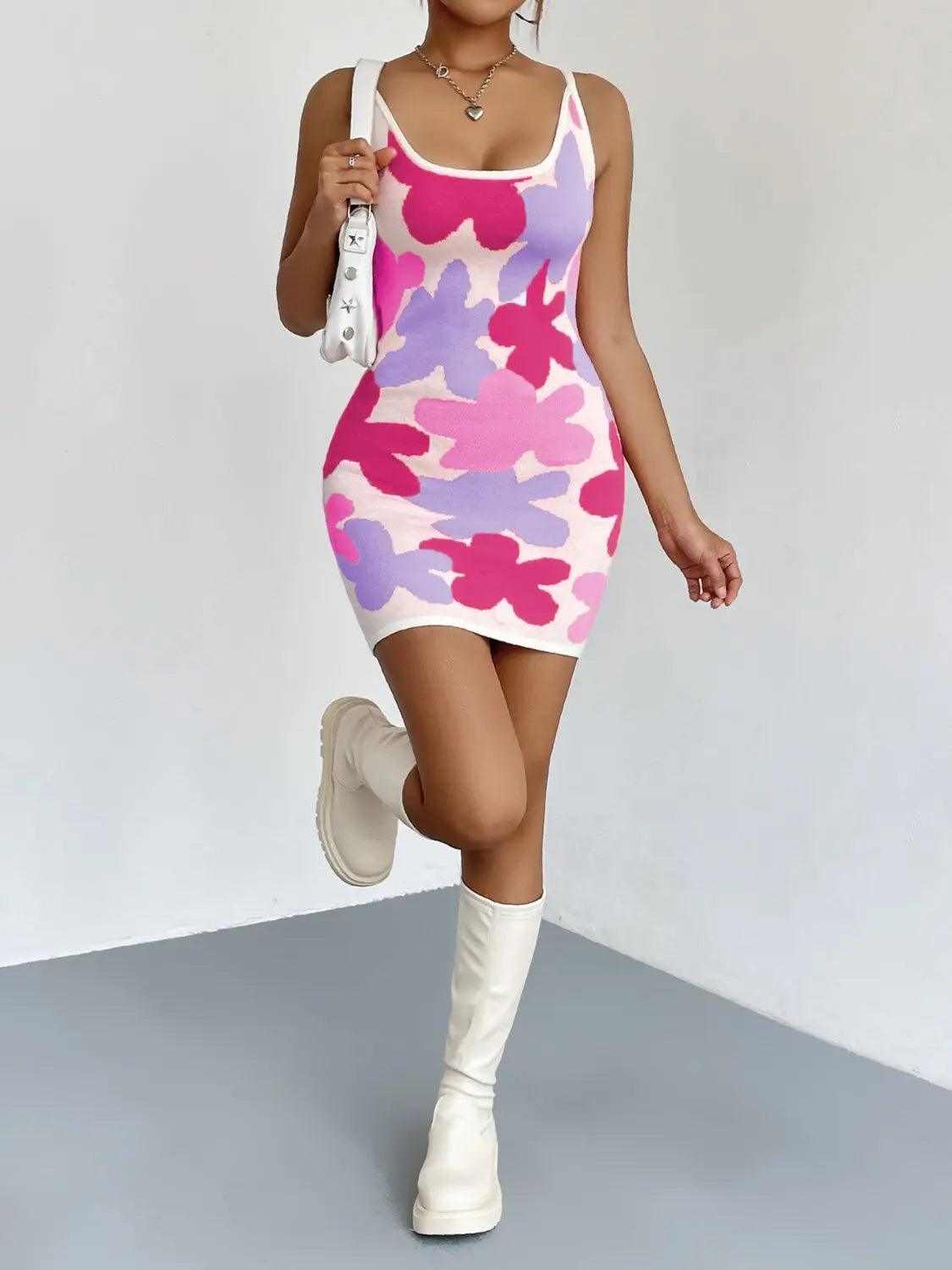 Spaghetti Strap Mini Dress Luxe Curves Plus Size Fashion