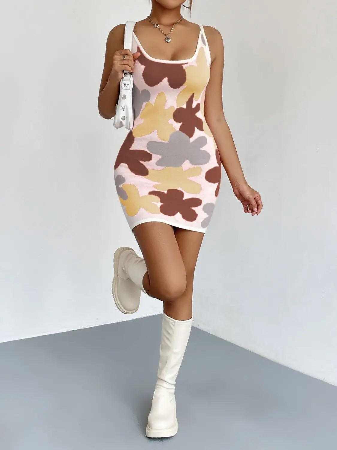 Spaghetti Strap Mini Dress Luxe Curves Plus Size Fashion