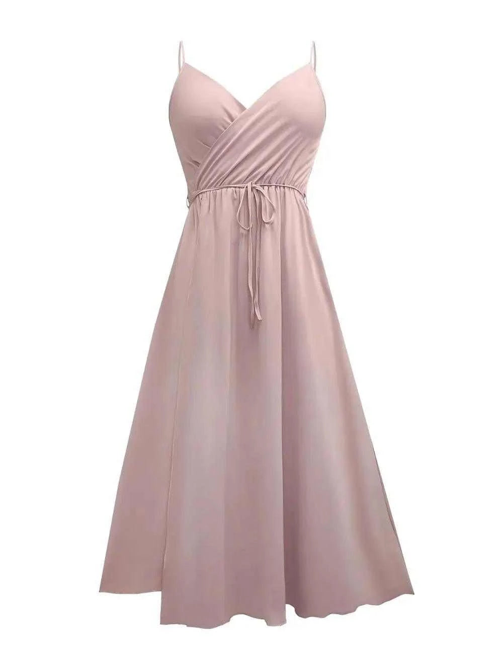 Honey Tied Surplice Sleeveless Cami Dress Luxe Curves Plus Size Fashion