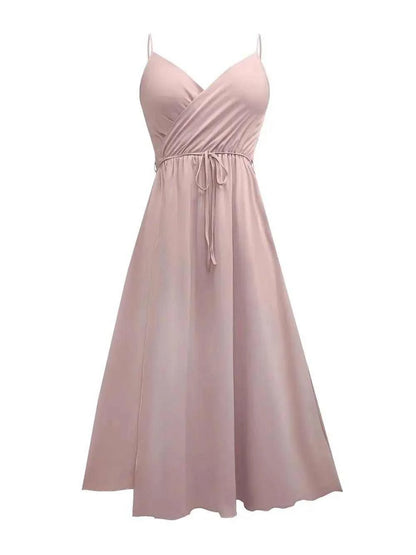 Honey Tied Surplice Sleeveless Cami Dress Luxe Curves Plus Size Fashion